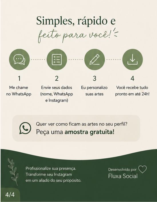 Exemplo de arte Fluxa Social